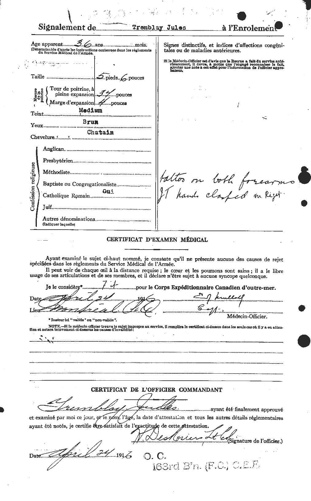 Personnel Records of the First World War - CEF 639172b