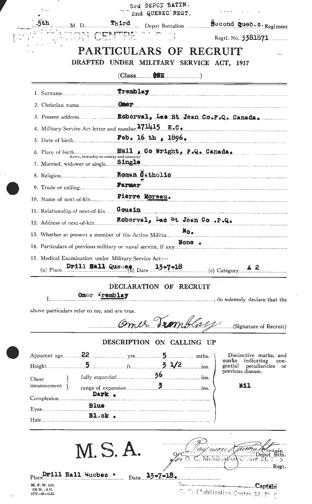 Personnel Records of the First World War - CEF 639214a