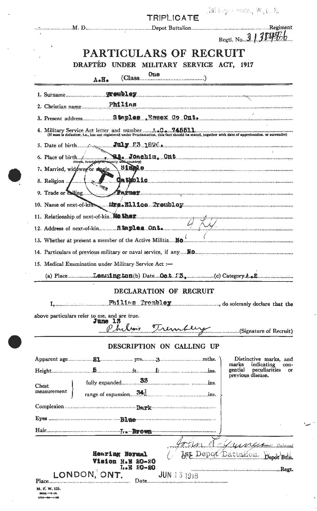 Personnel Records of the First World War - CEF 639232a