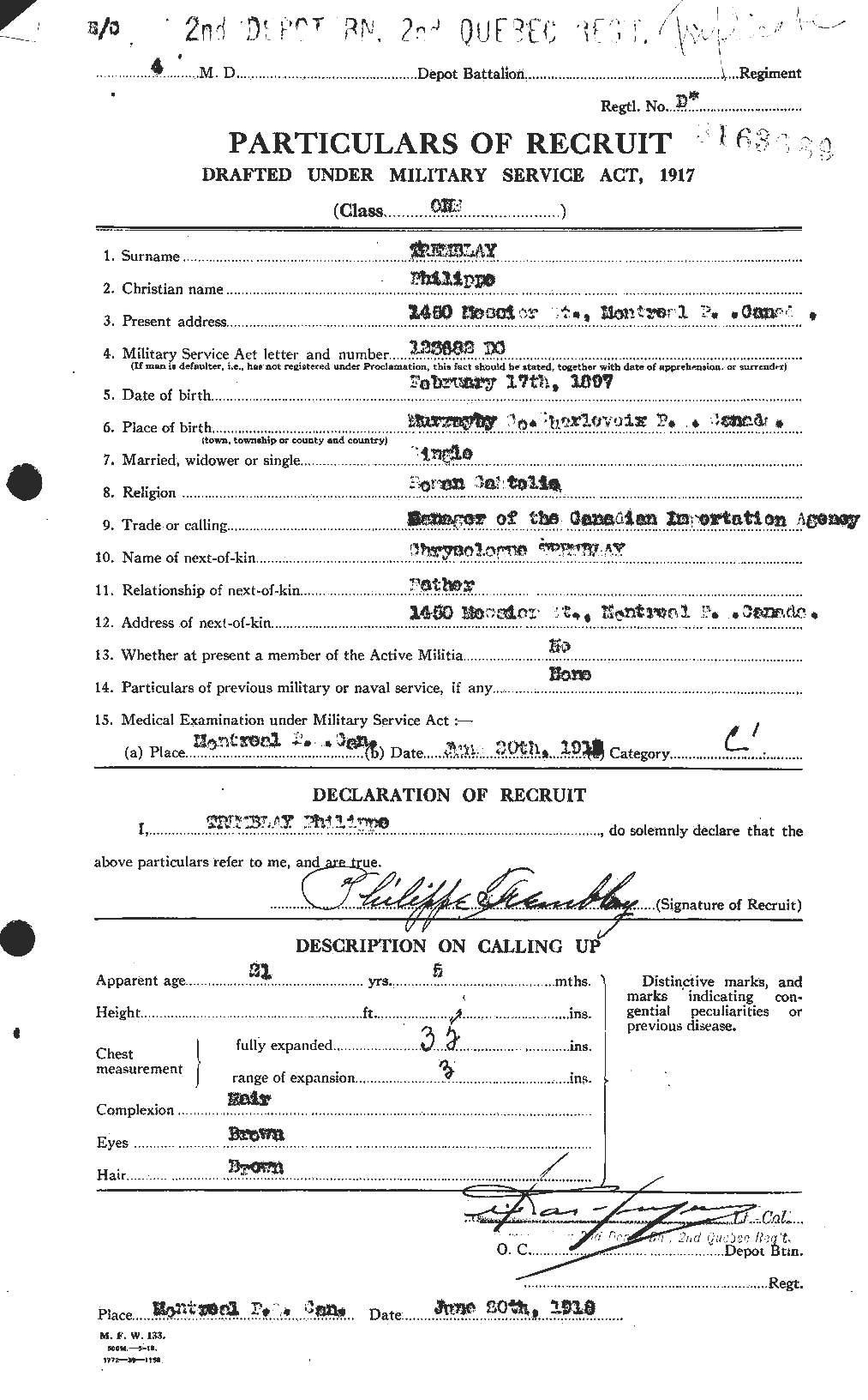 Personnel Records of the First World War - CEF 639236a
