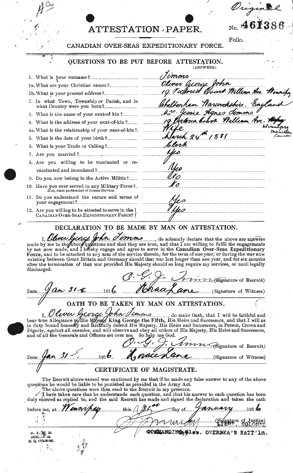Personnel Records of the First World War - CEF 639913a