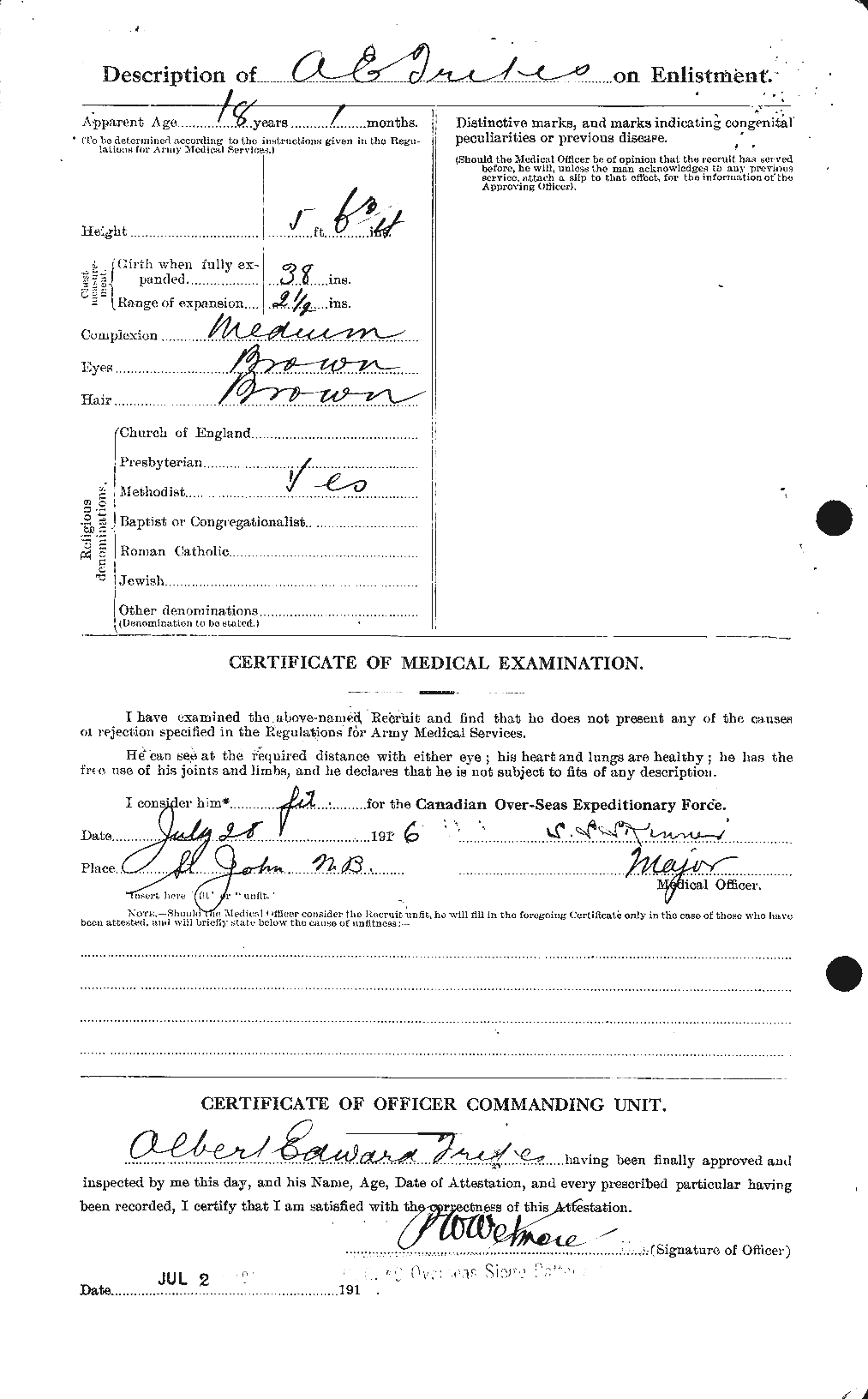 Personnel Records of the First World War - CEF 640145b