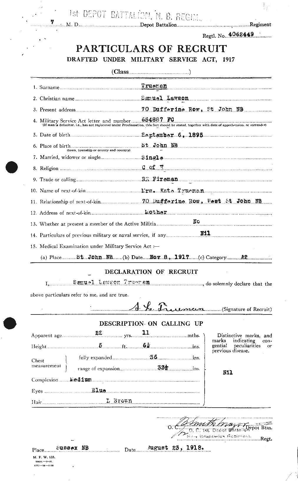 Personnel Records of the First World War - CEF 641475a