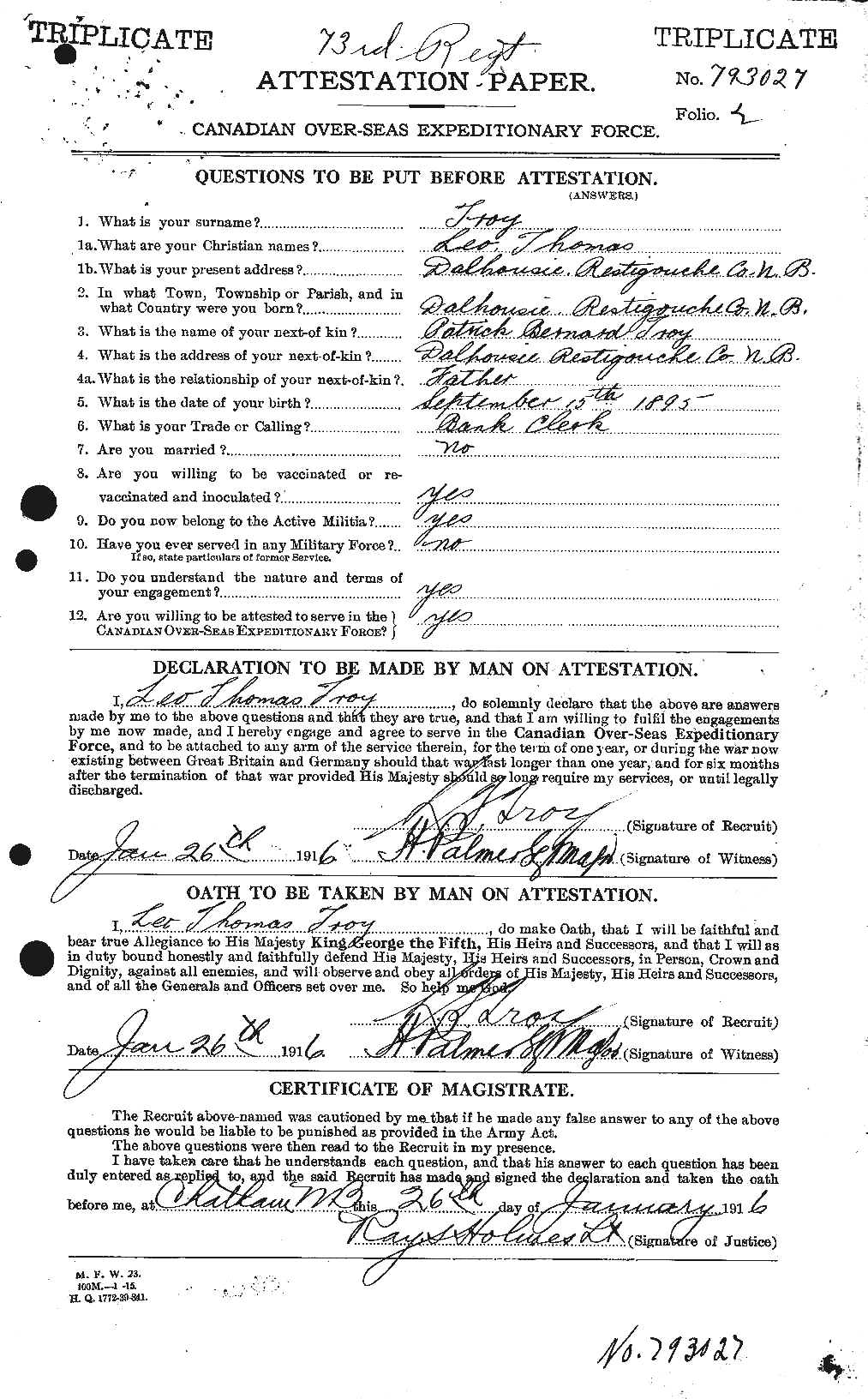 Personnel Records of the First World War - CEF 641859a