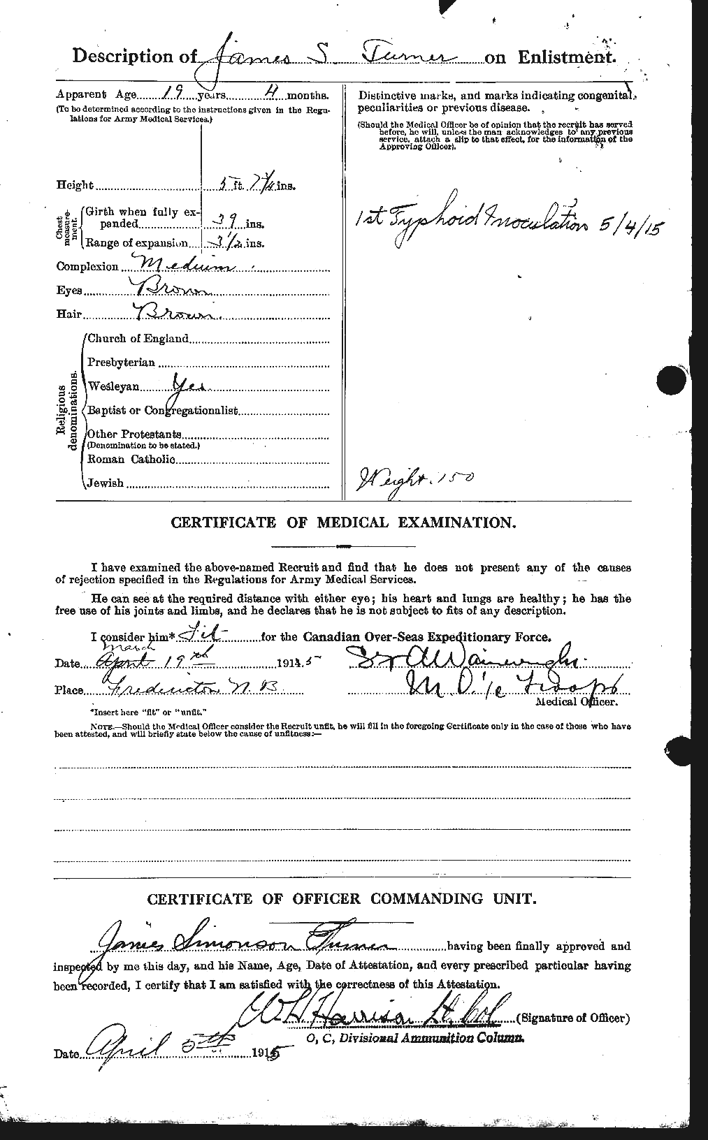 Personnel Records of the First World War - CEF 642024b