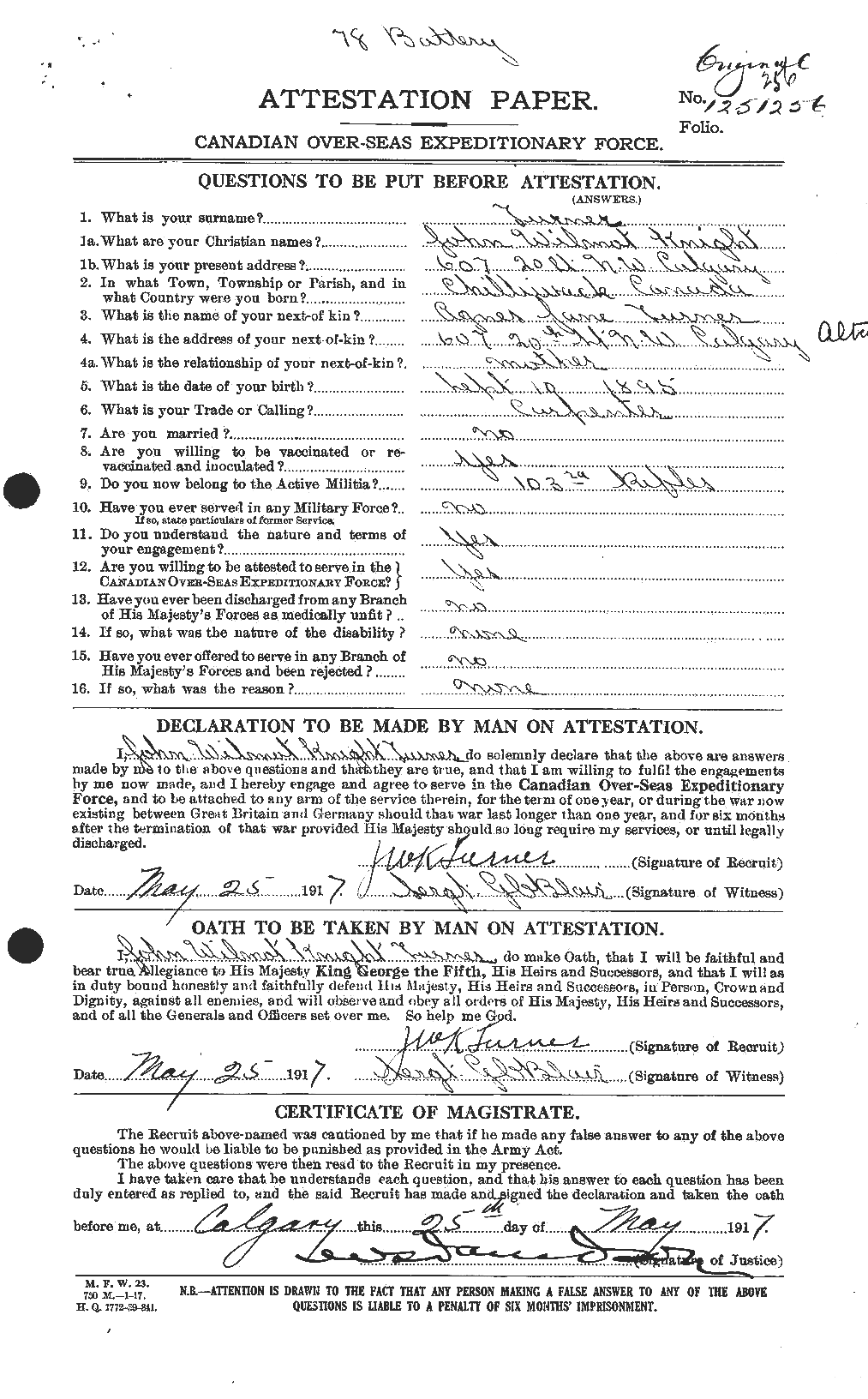 Personnel Records of the First World War - CEF 642115a