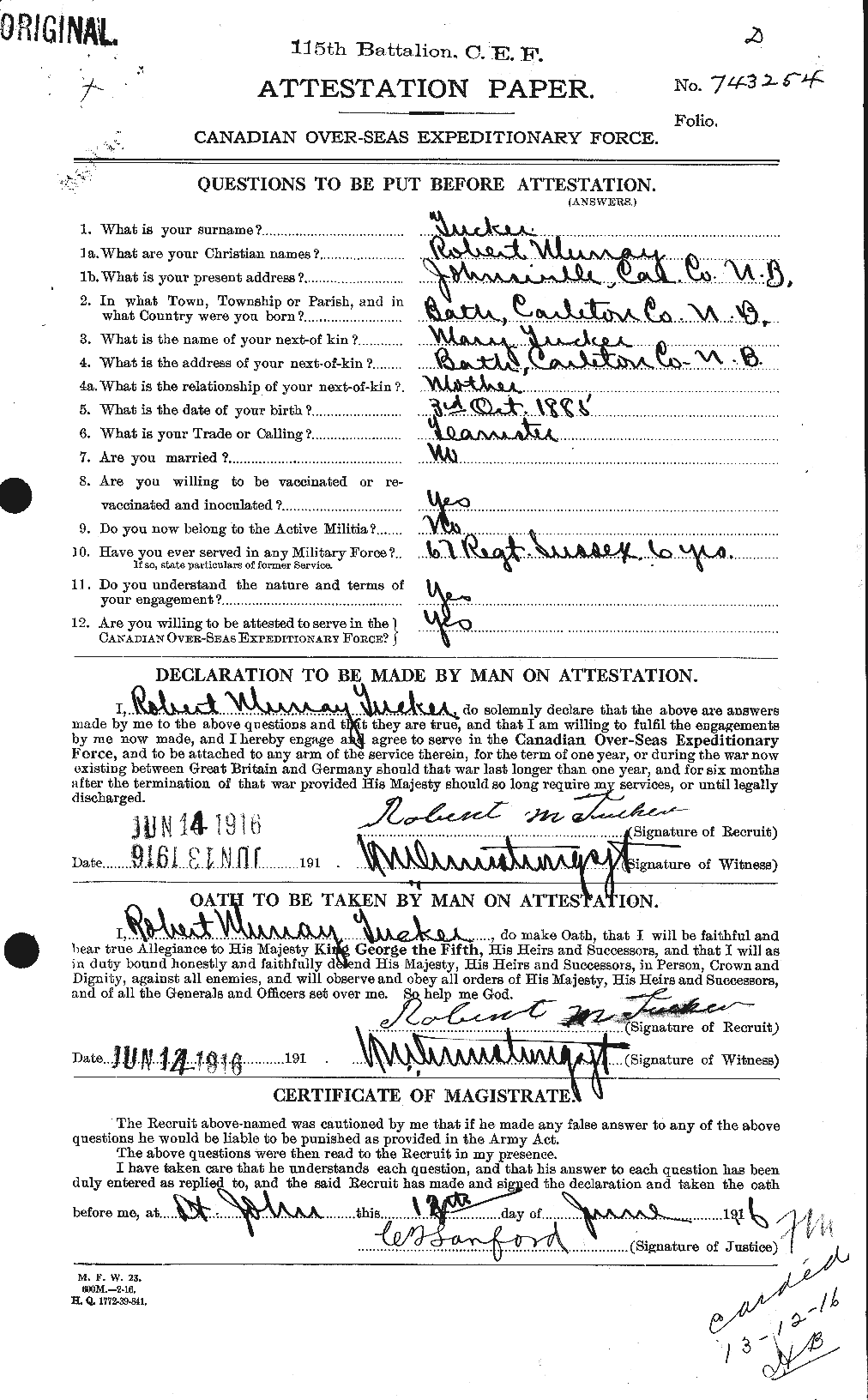 Personnel Records of the First World War - CEF 642826a