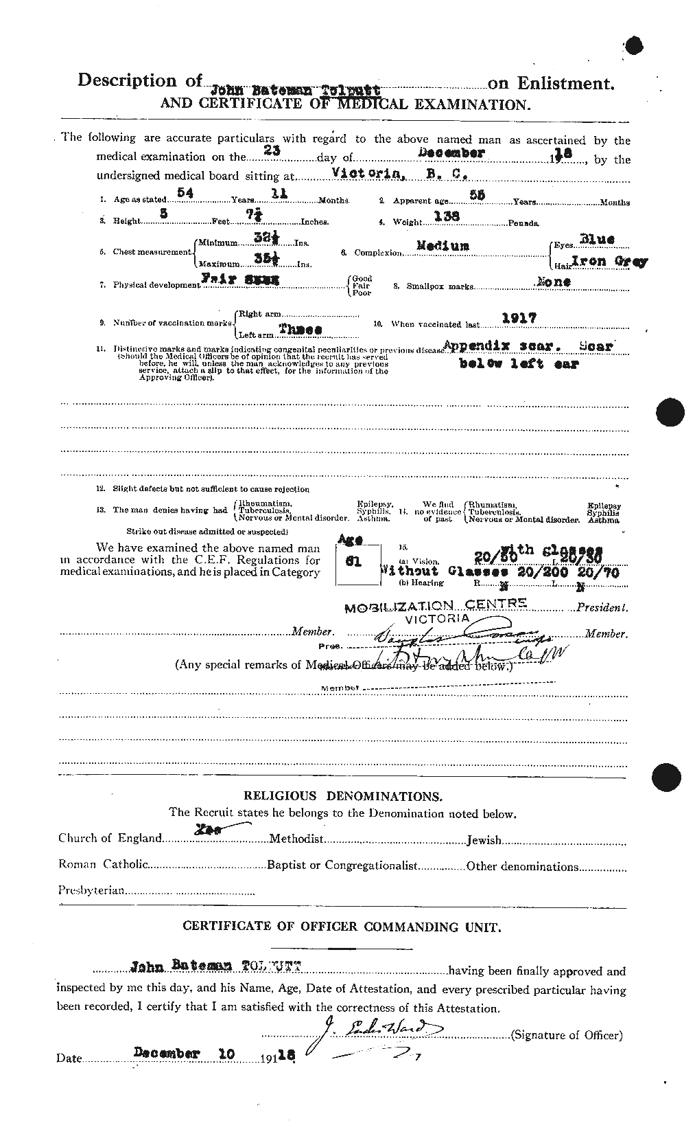 Personnel Records of the First World War - CEF 643083b