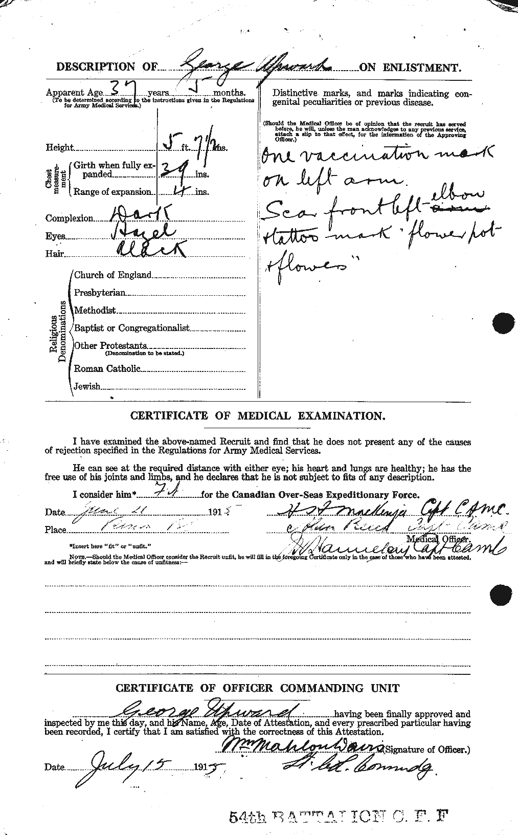 Personnel Records of the First World War - CEF 643197b