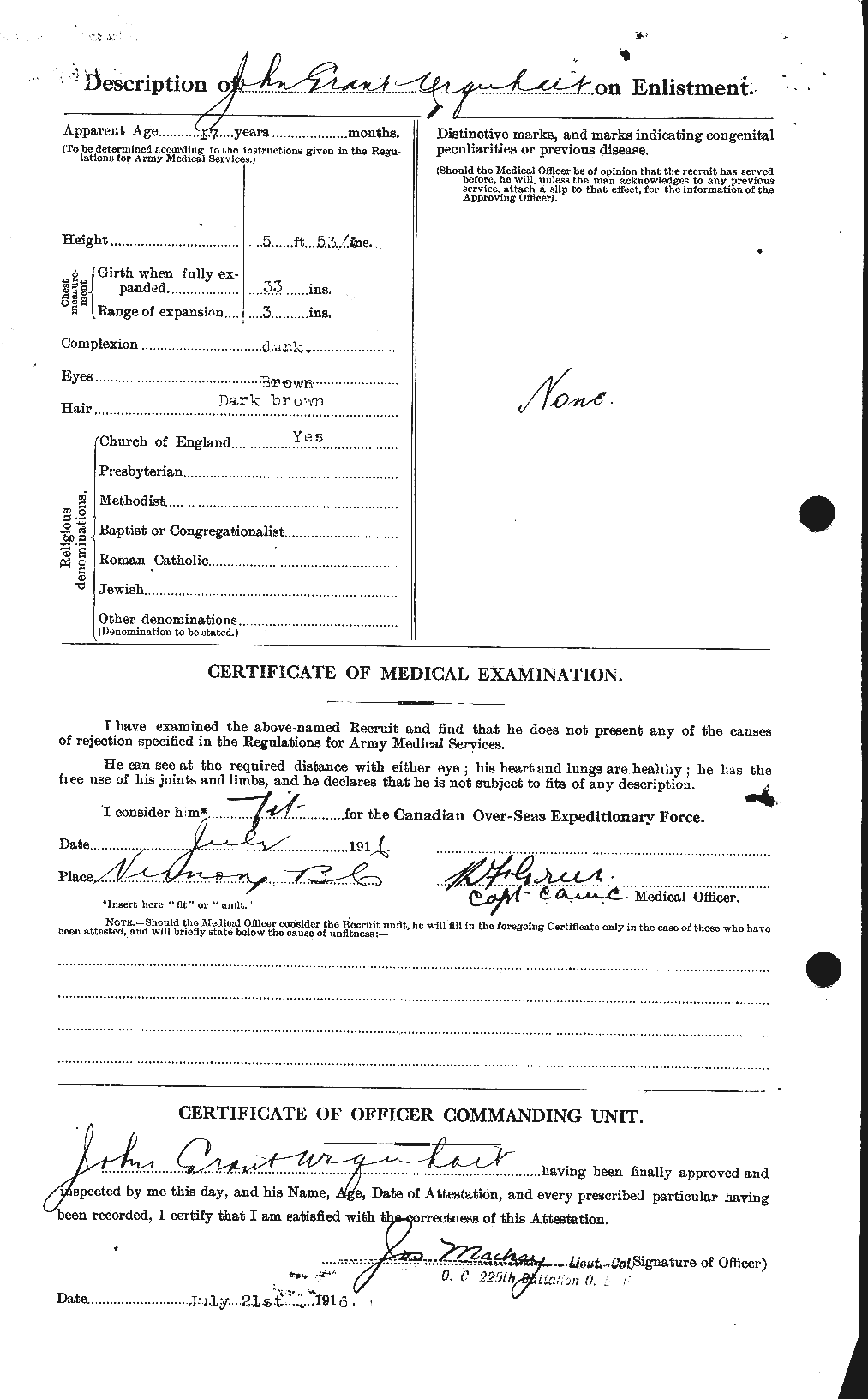 Personnel Records of the First World War - CEF 643375b