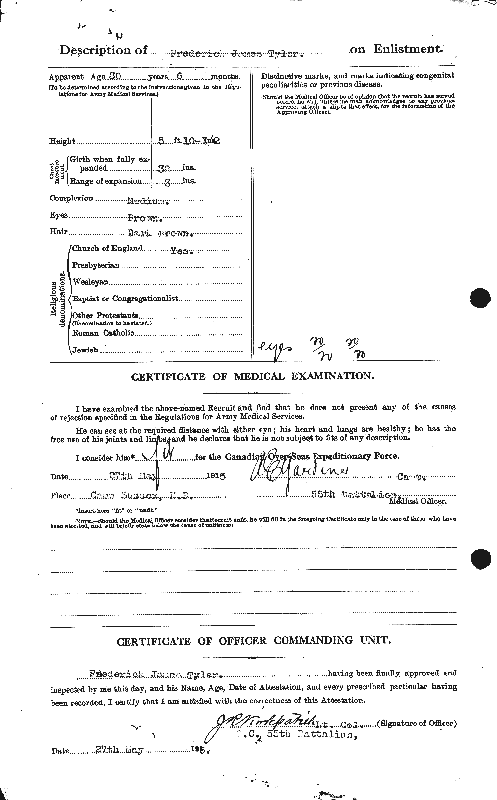 Personnel Records of the First World War - CEF 643710b