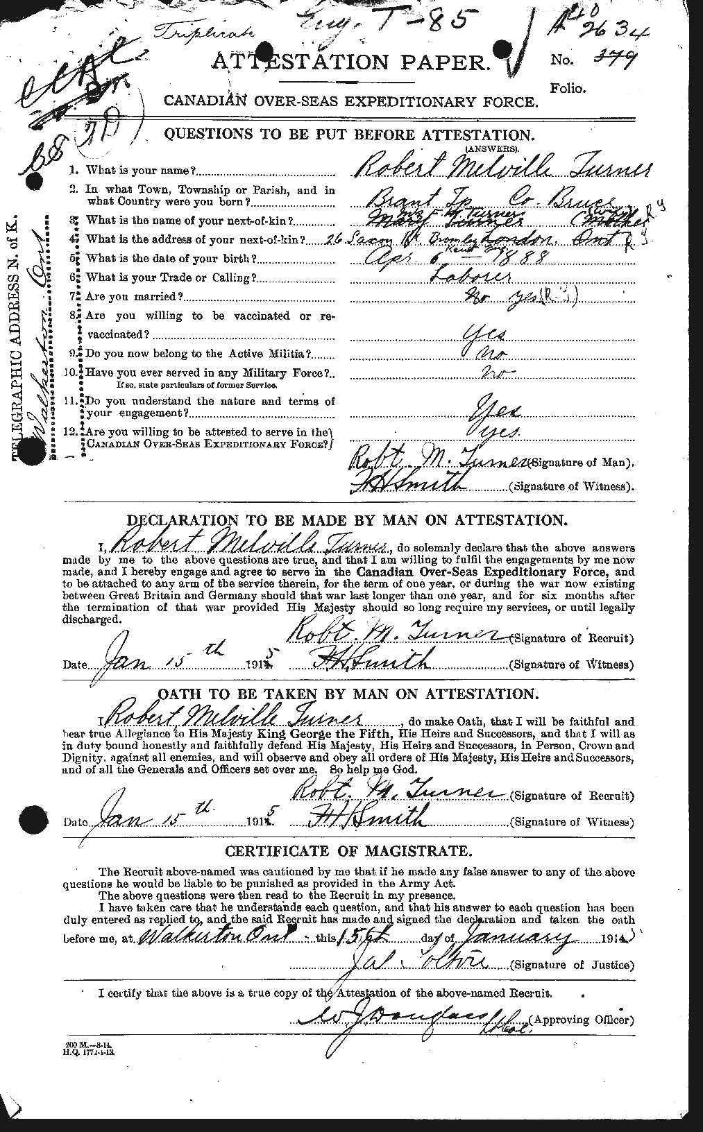 Personnel Records of the First World War - CEF 643839a