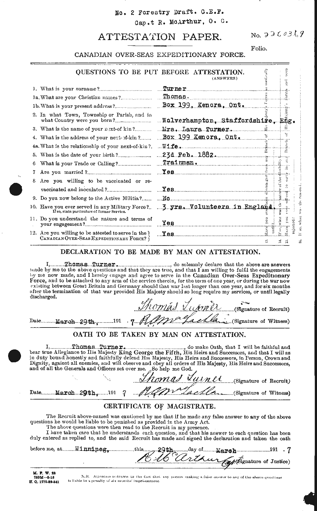 Personnel Records of the First World War - CEF 643897a