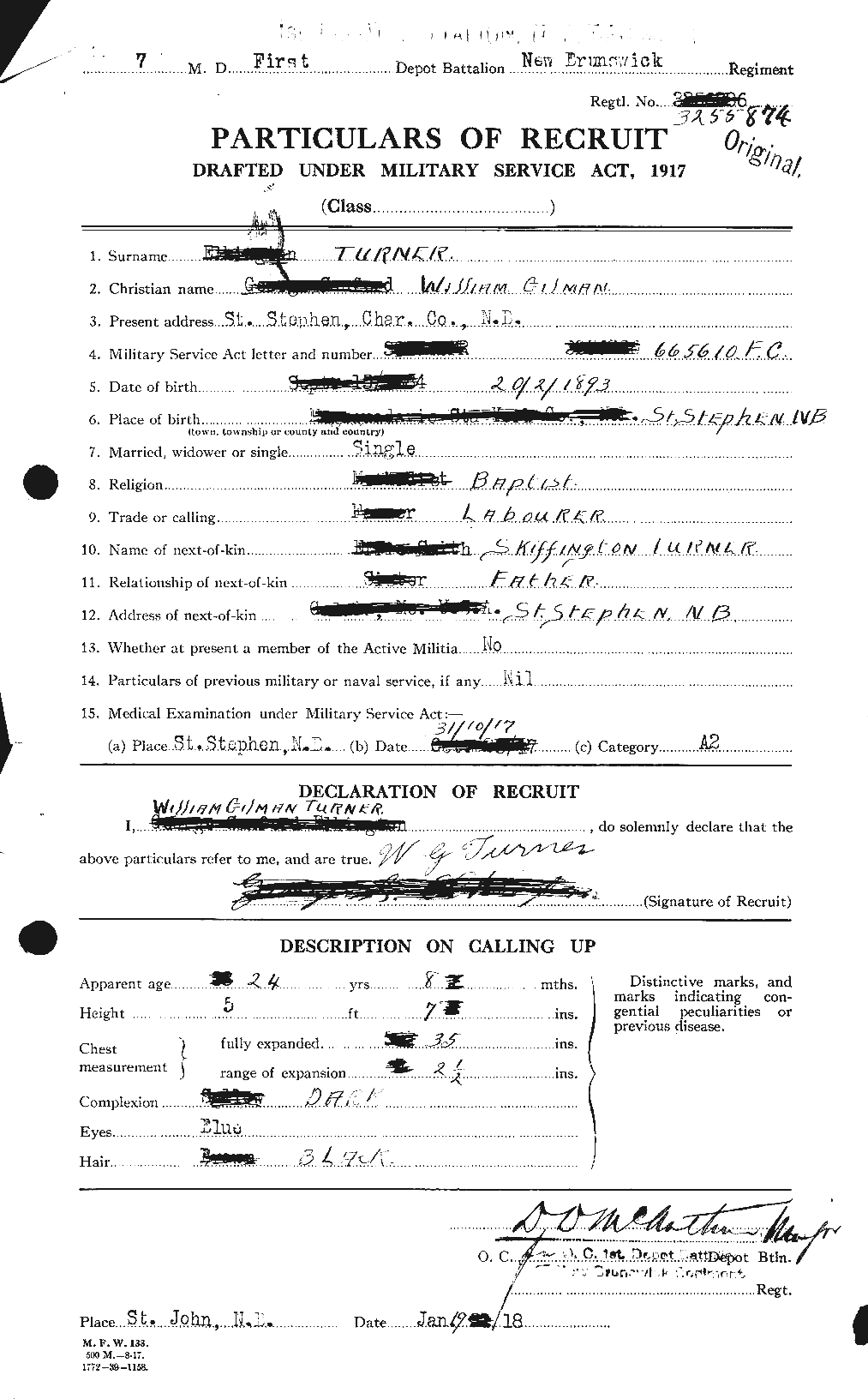 Personnel Records of the First World War - CEF 644033a