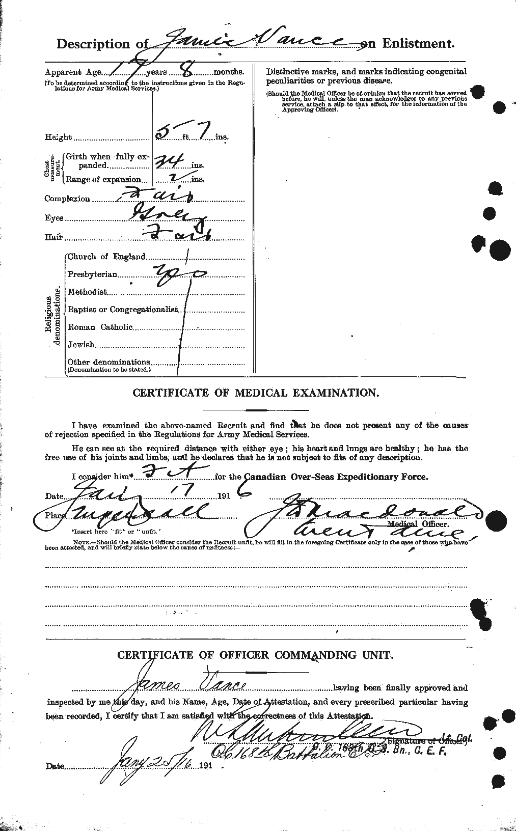 Personnel Records of the First World War - CEF 646724b