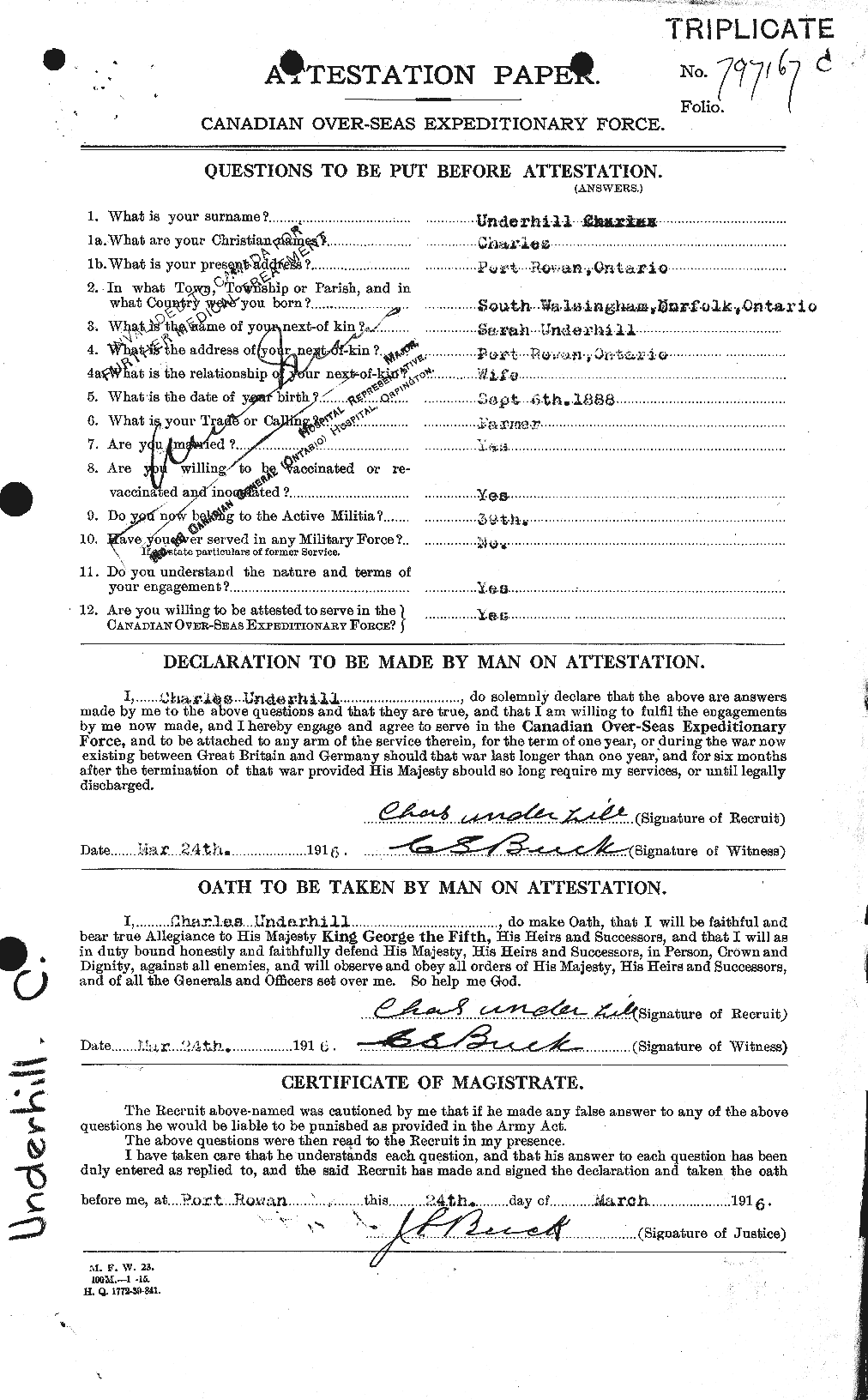 Personnel Records of the First World War - CEF 647078a