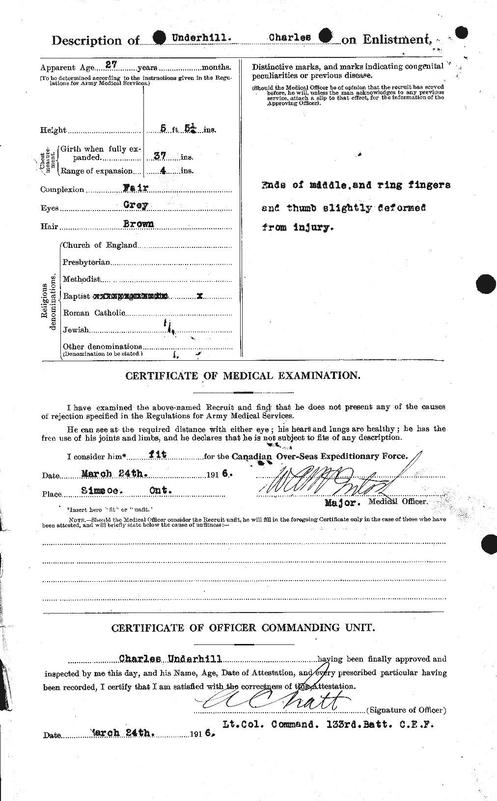 Personnel Records of the First World War - CEF 647078b