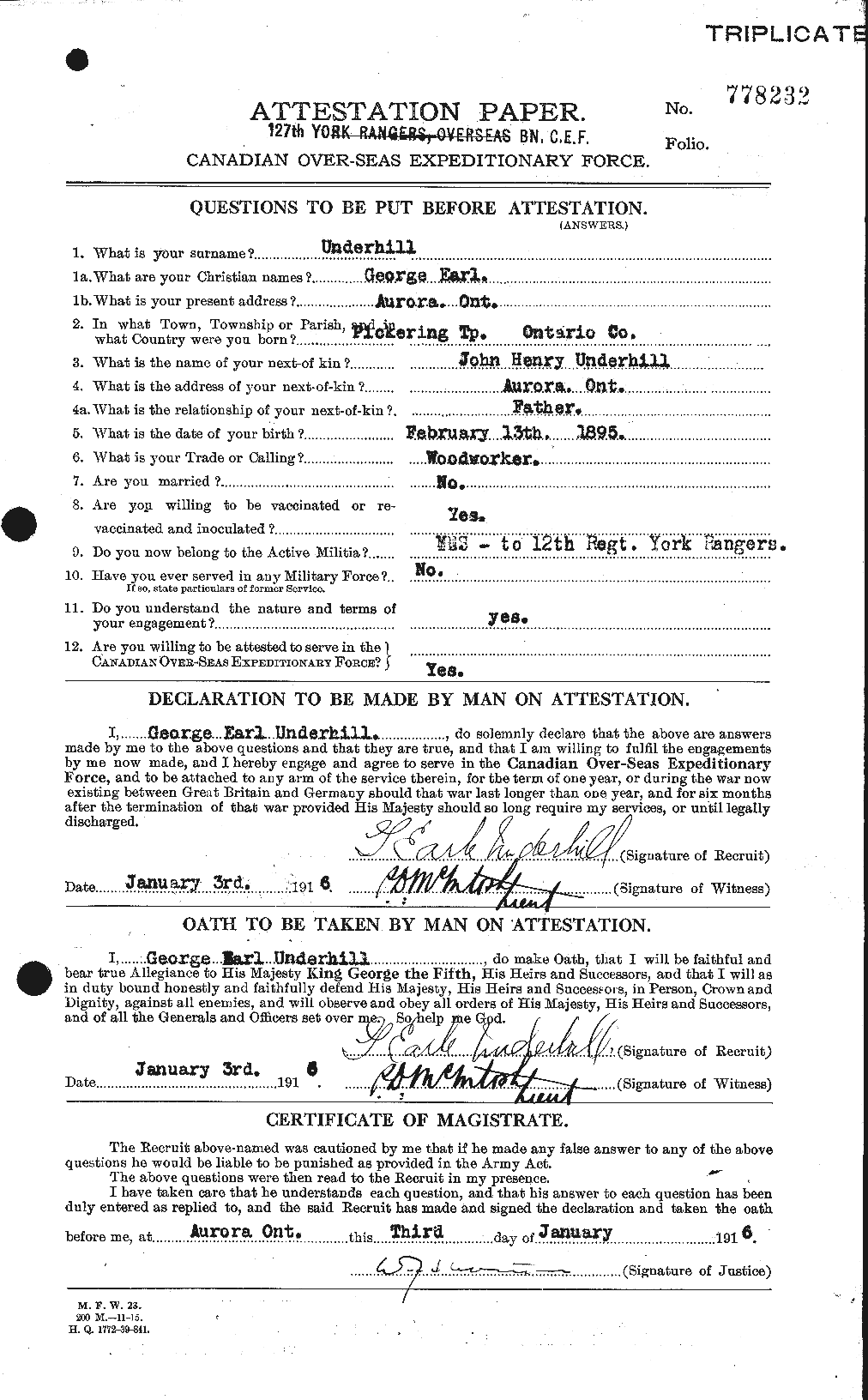 Personnel Records of the First World War - CEF 647088a
