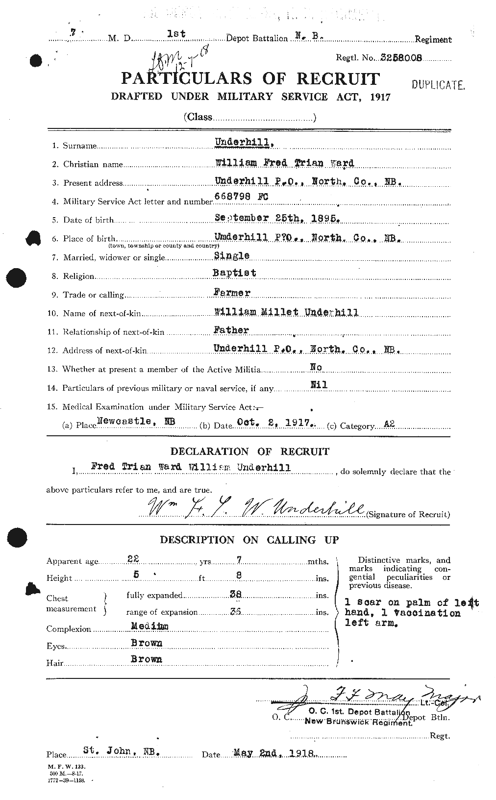 Personnel Records of the First World War - CEF 647123a