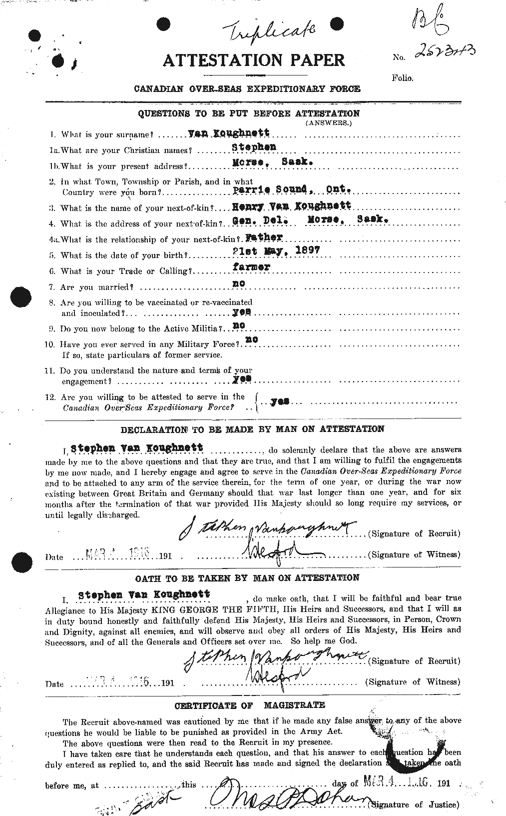 Personnel Records of the First World War - CEF 647549a