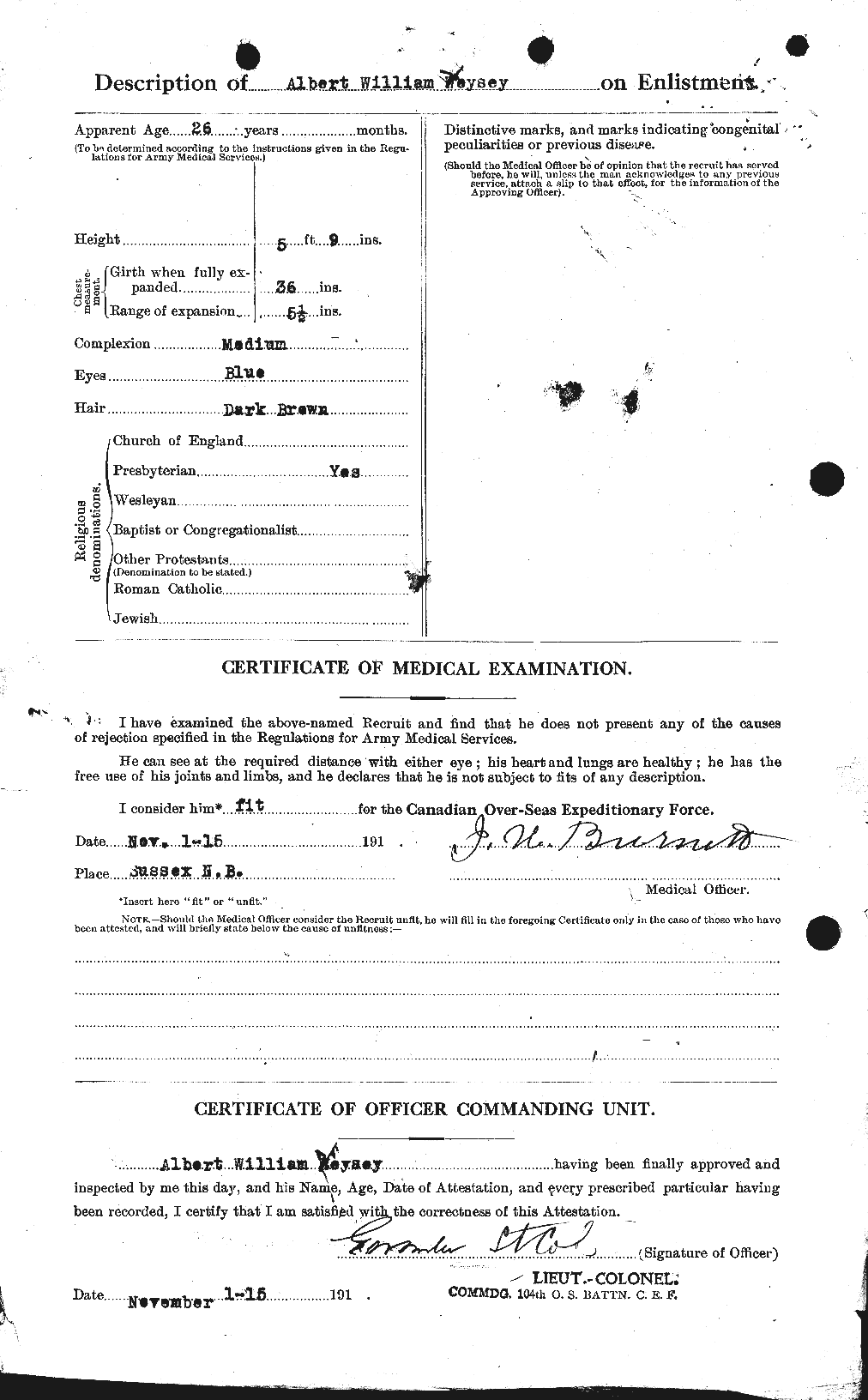 Personnel Records of the First World War - CEF 648278b