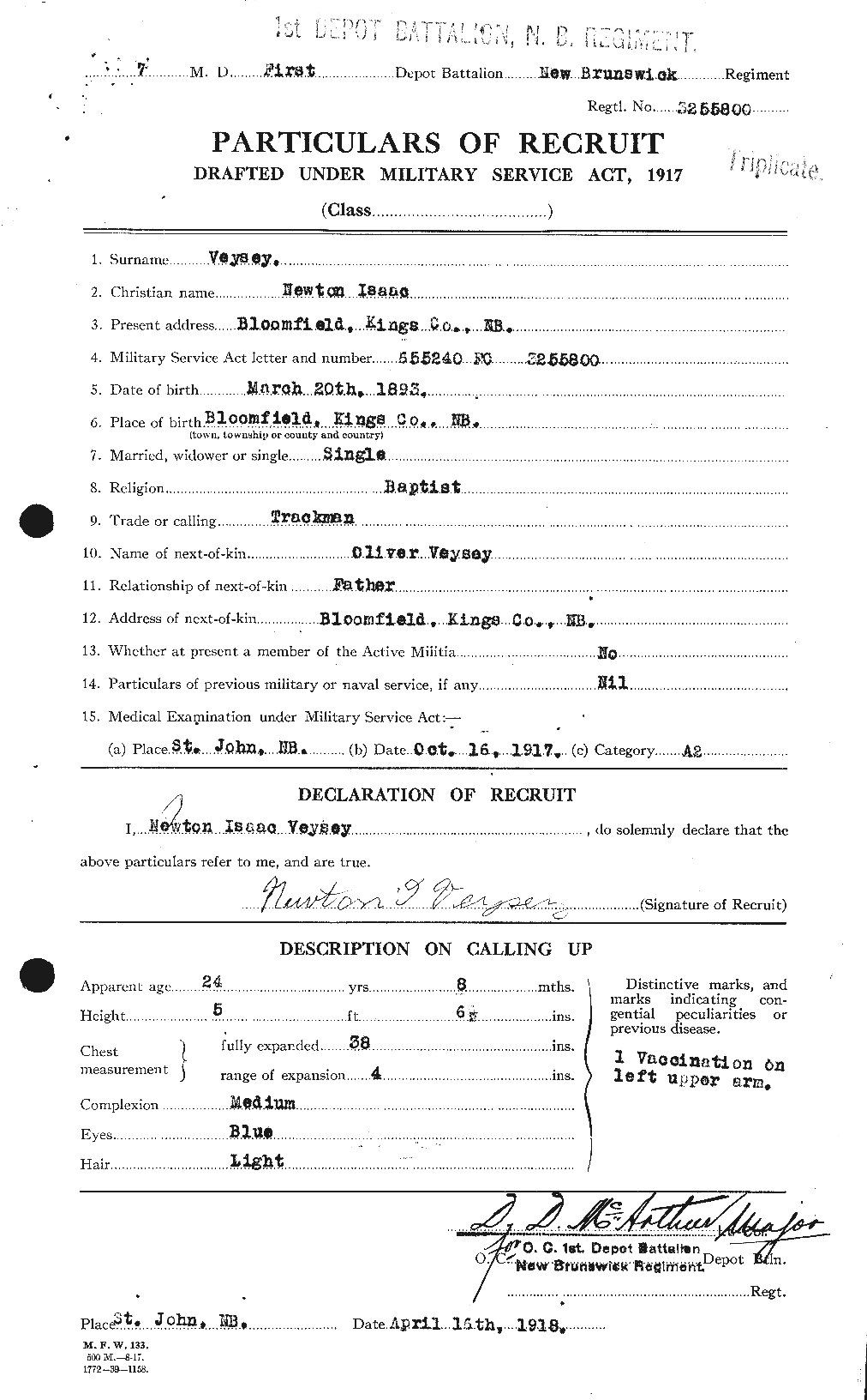 Personnel Records of the First World War - CEF 648281a