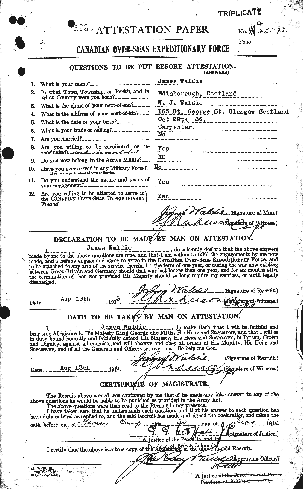 Personnel Records of the First World War - CEF 649128a