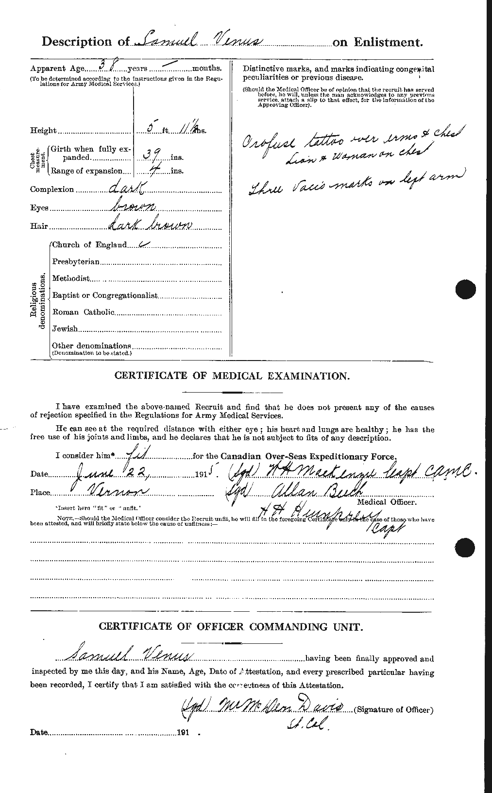Personnel Records of the First World War - CEF 649391b