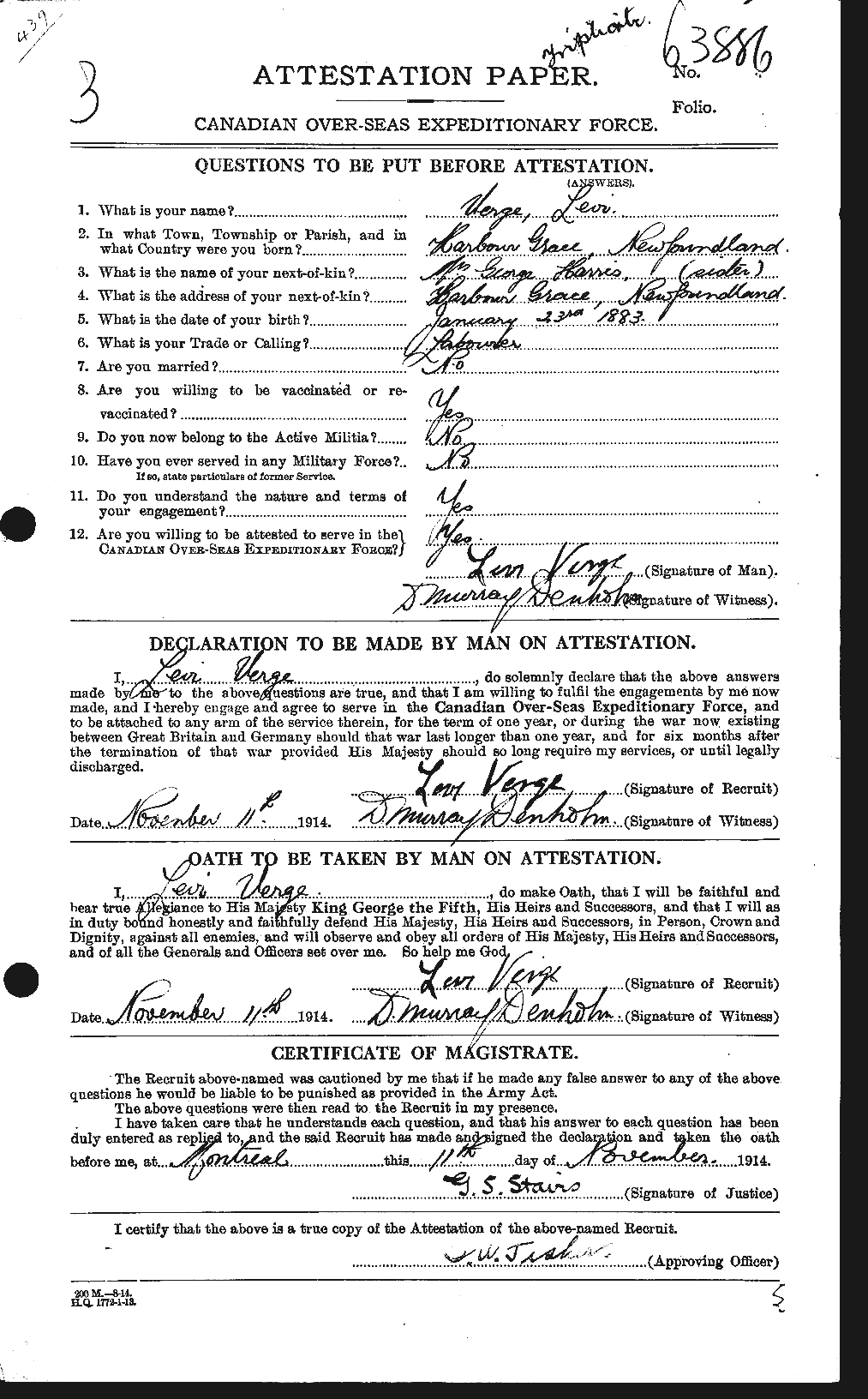 Personnel Records of the First World War - CEF 649468a
