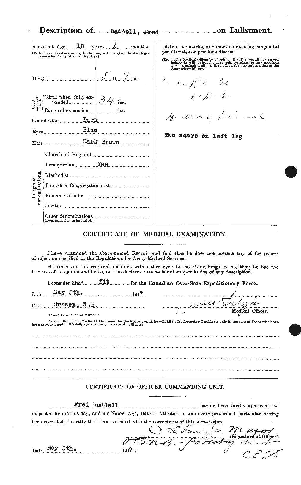 Personnel Records of the First World War - CEF 649834b