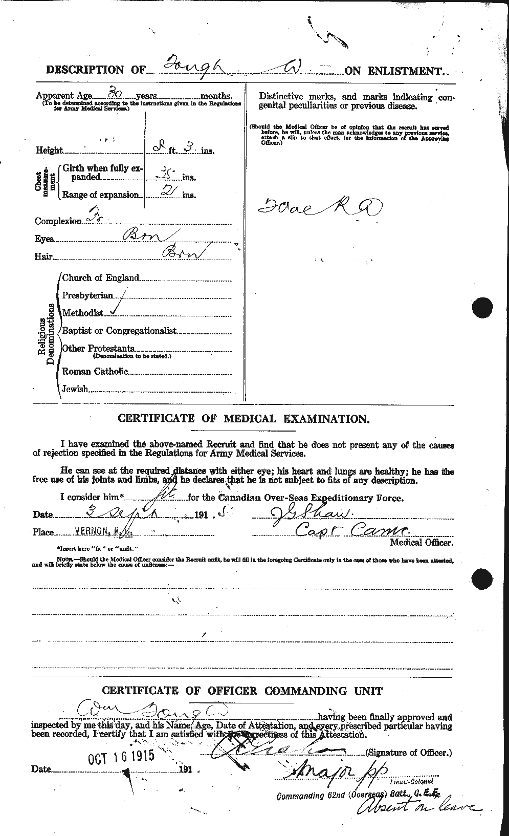 Personnel Records of the First World War - CEF 650166b
