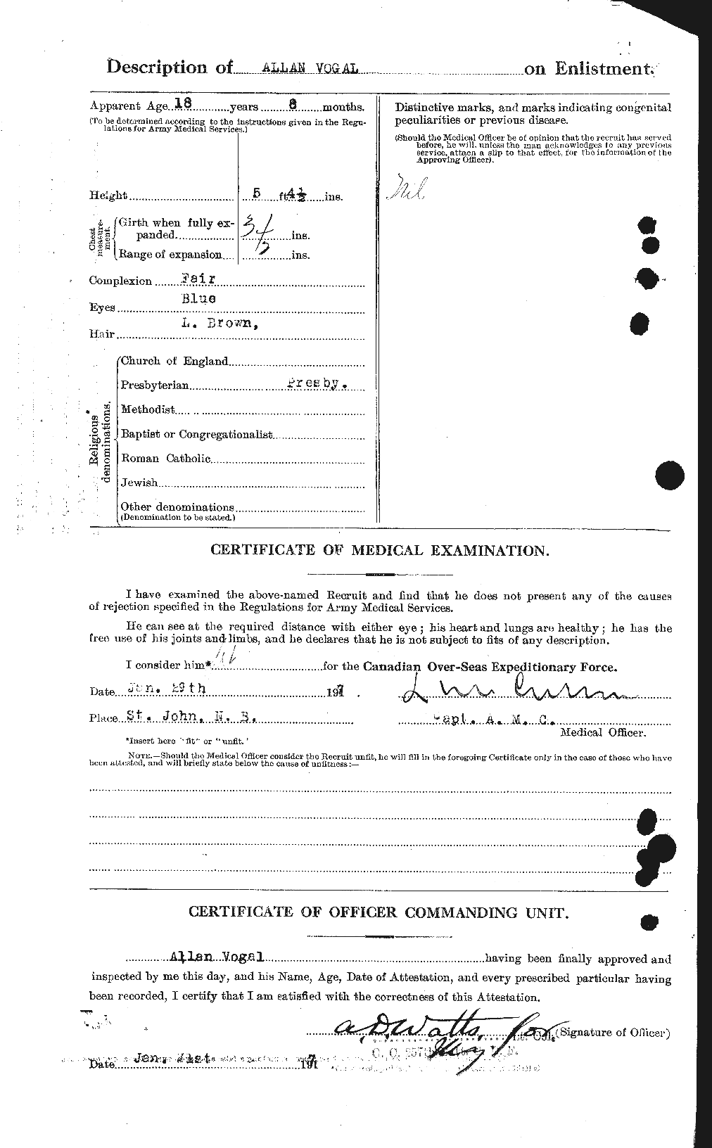 Personnel Records of the First World War - CEF 650575b