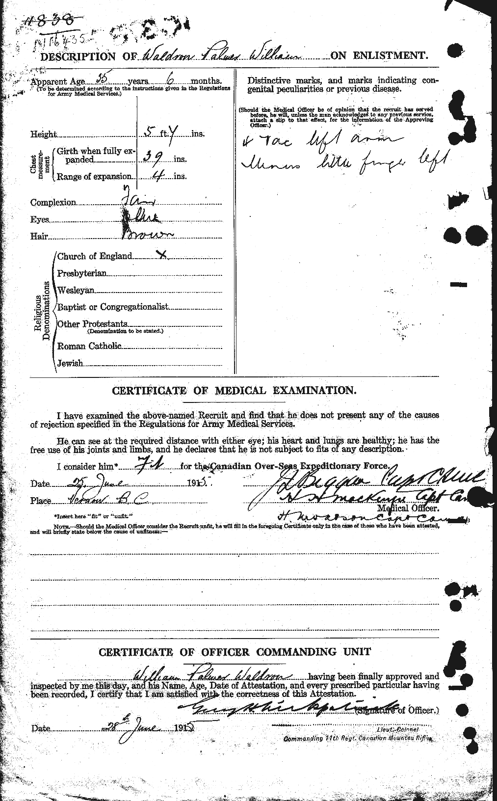 Personnel Records of the First World War - CEF 650856b