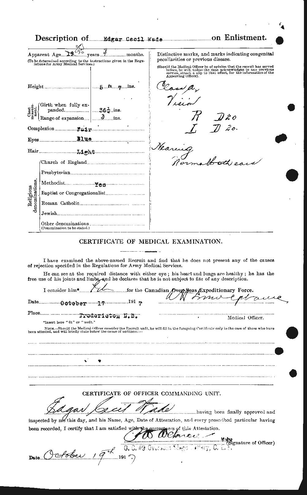 Personnel Records of the First World War - CEF 651198b