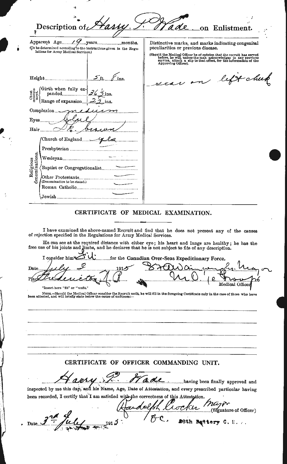 Personnel Records of the First World War - CEF 651228b