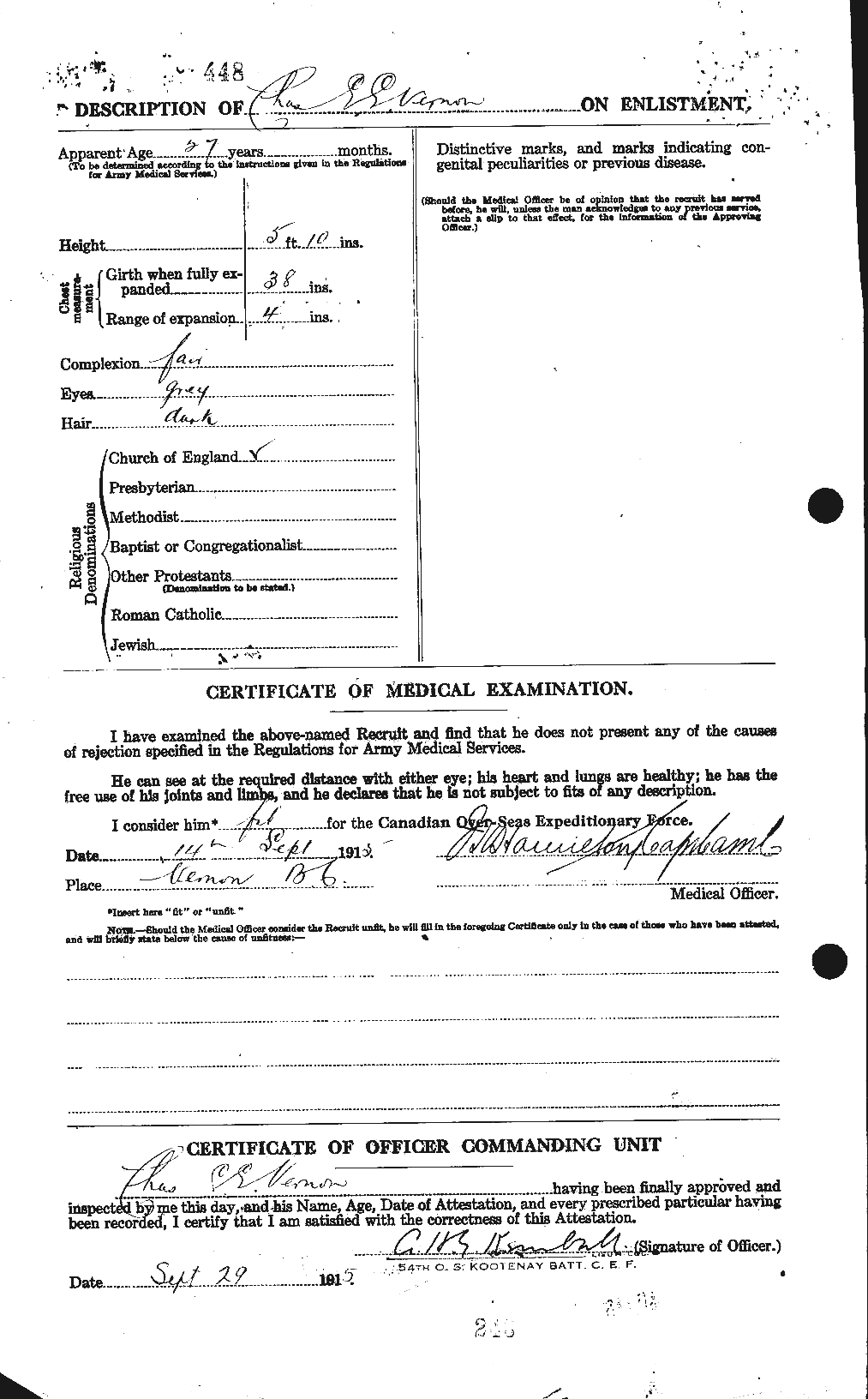 Personnel Records of the First World War - CEF 651601b
