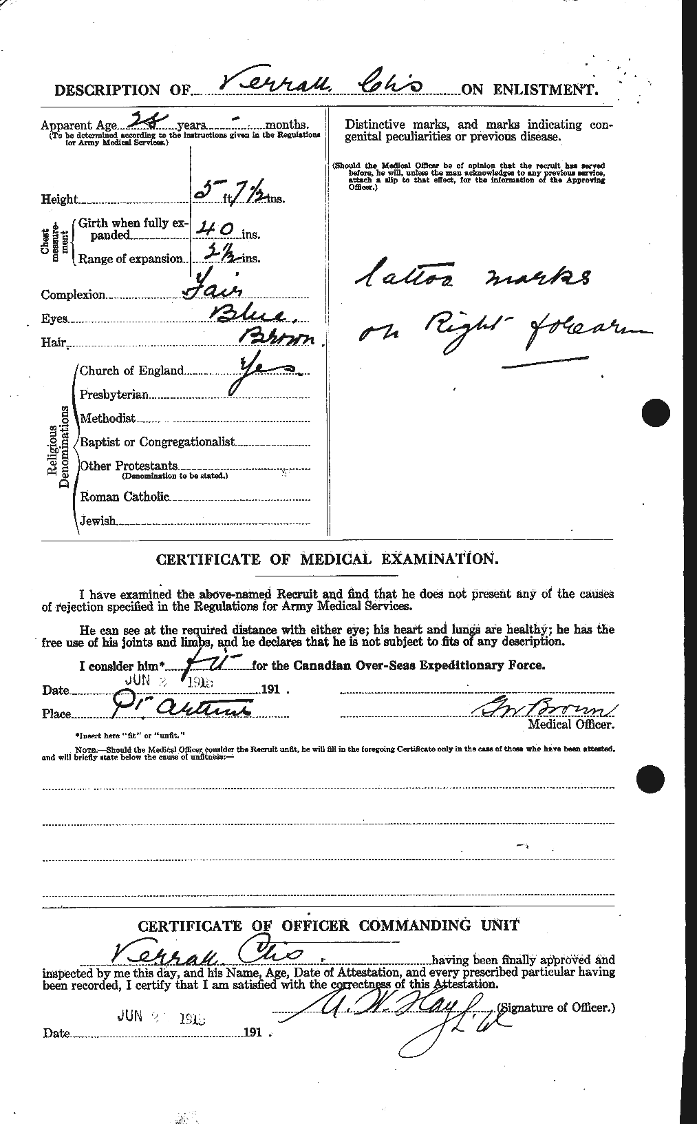 Personnel Records of the First World War - CEF 651688b