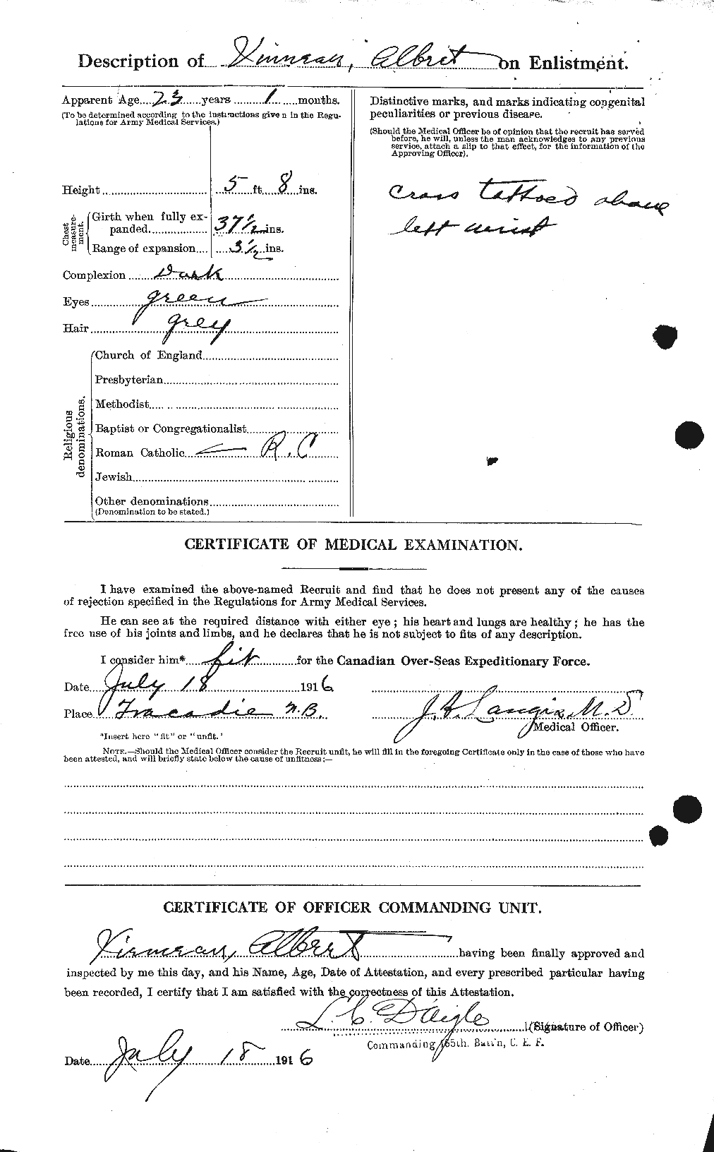 Personnel Records of the First World War - CEF 652371b