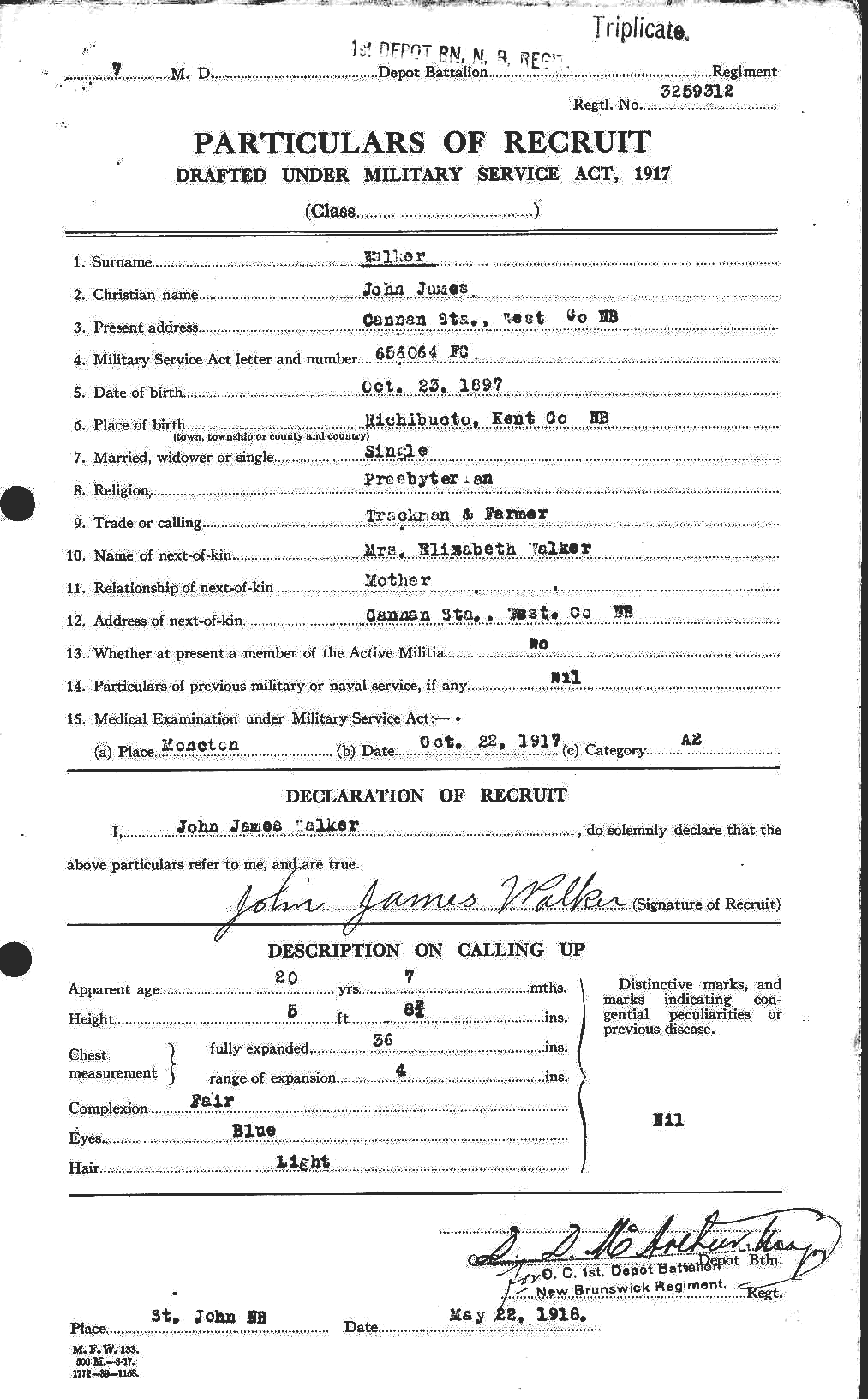 Personnel Records of the First World War - CEF 653132a