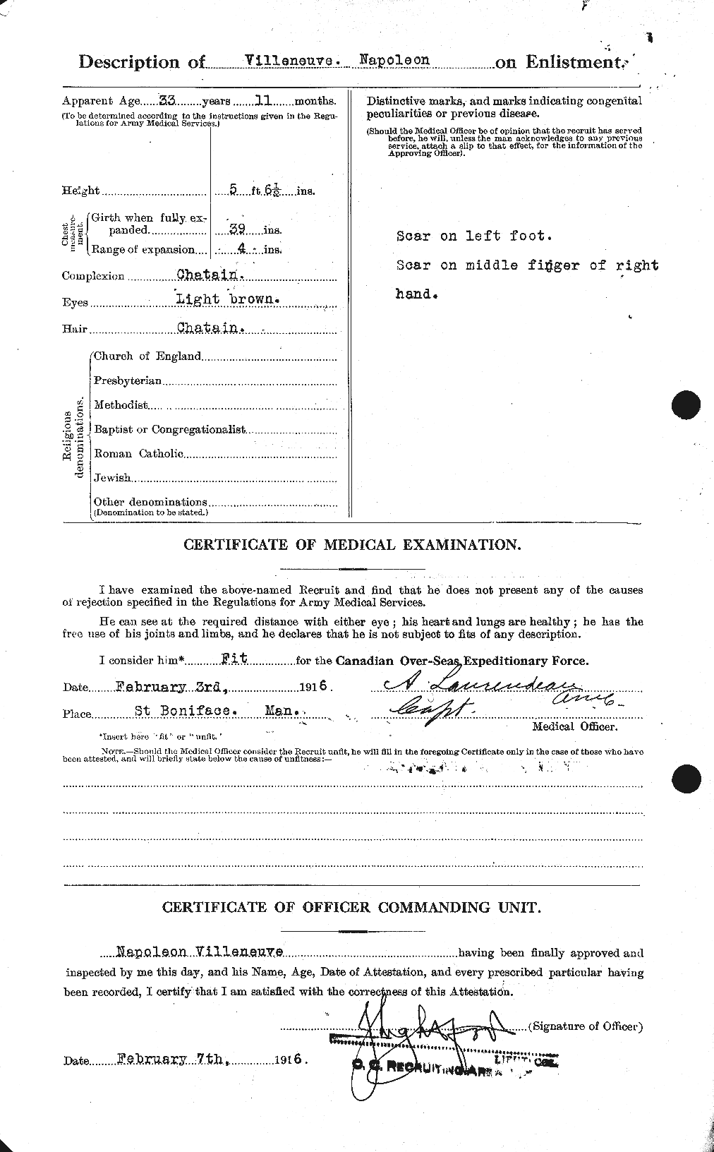 Personnel Records of the First World War - CEF 653867b