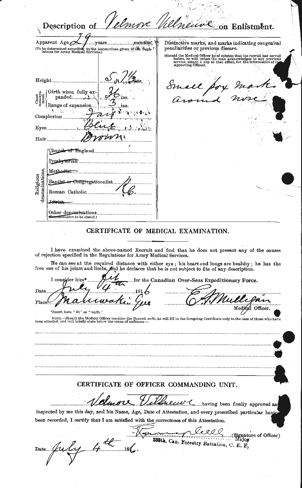 Personnel Records of the First World War - CEF 653907b