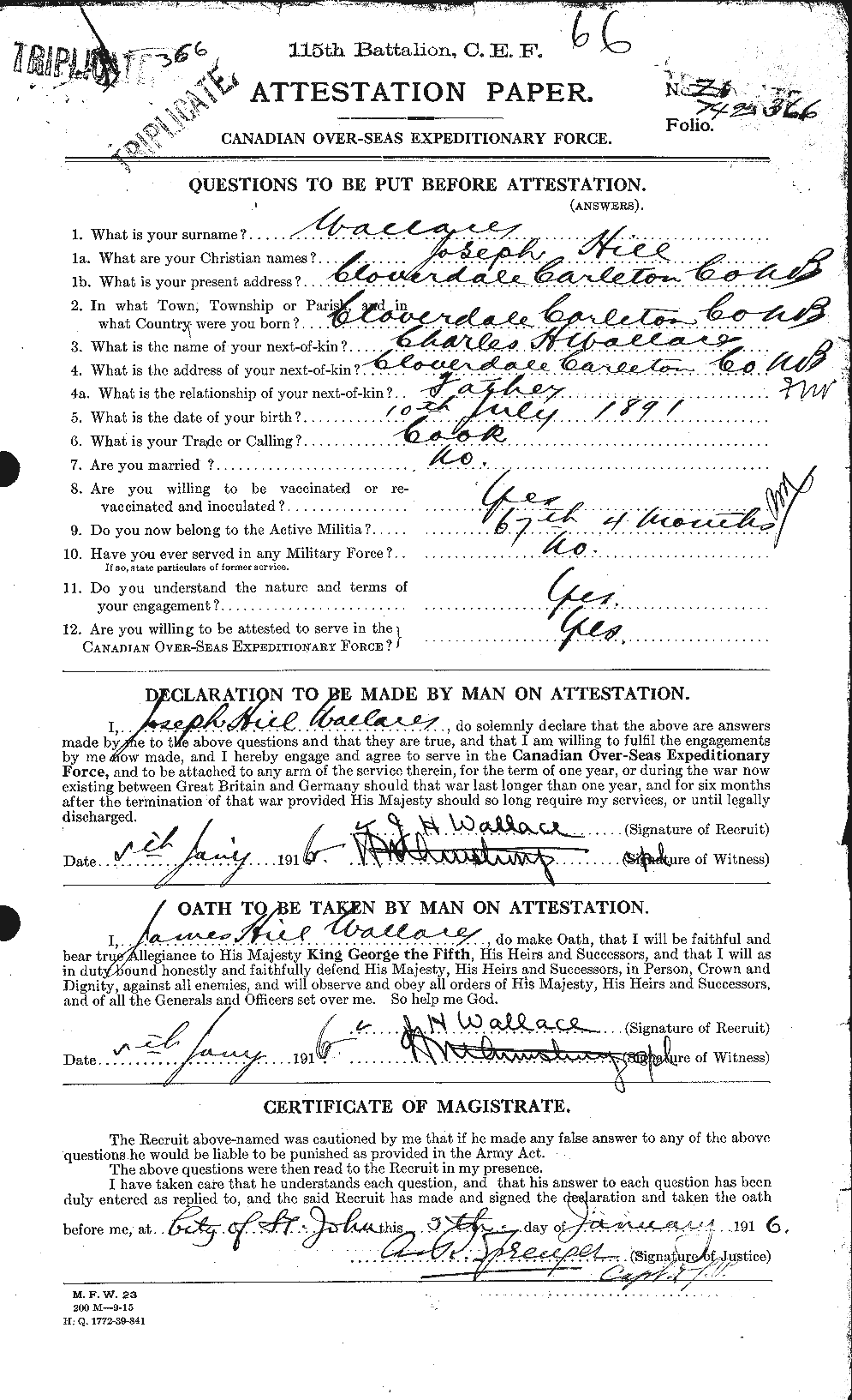 Personnel Records of the First World War - CEF 654659a