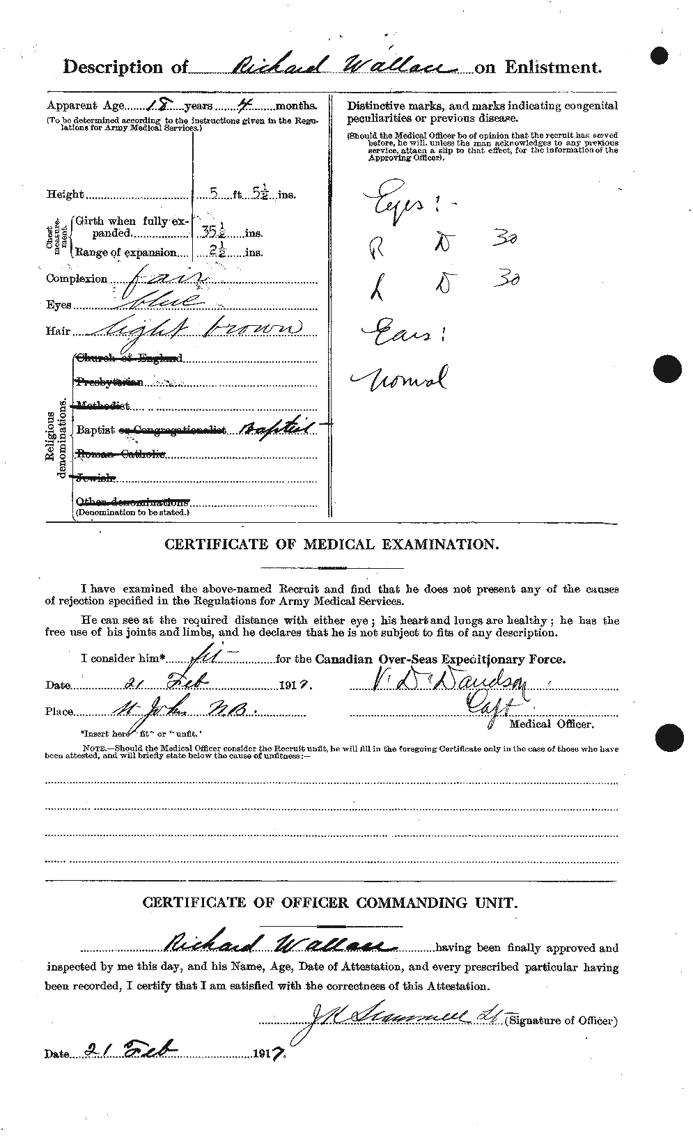 Personnel Records of the First World War - CEF 654701b