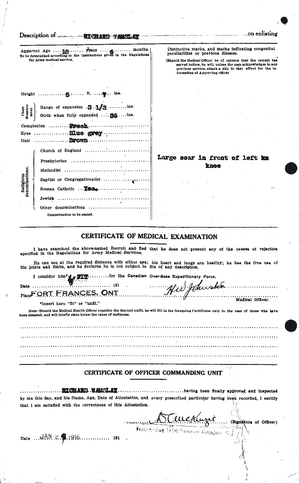 Personnel Records of the First World War - CEF 654893b