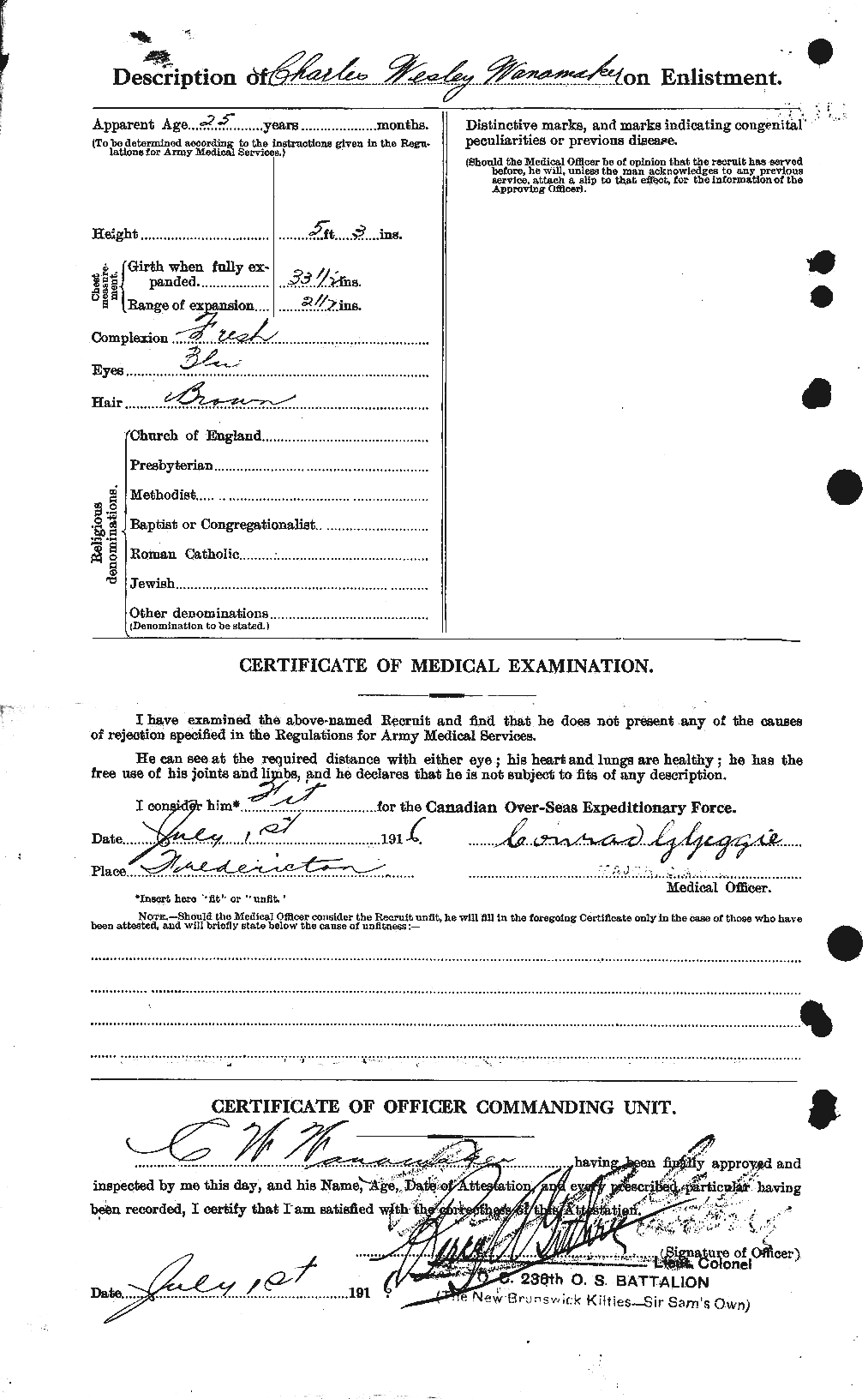 Personnel Records of the First World War - CEF 654903b