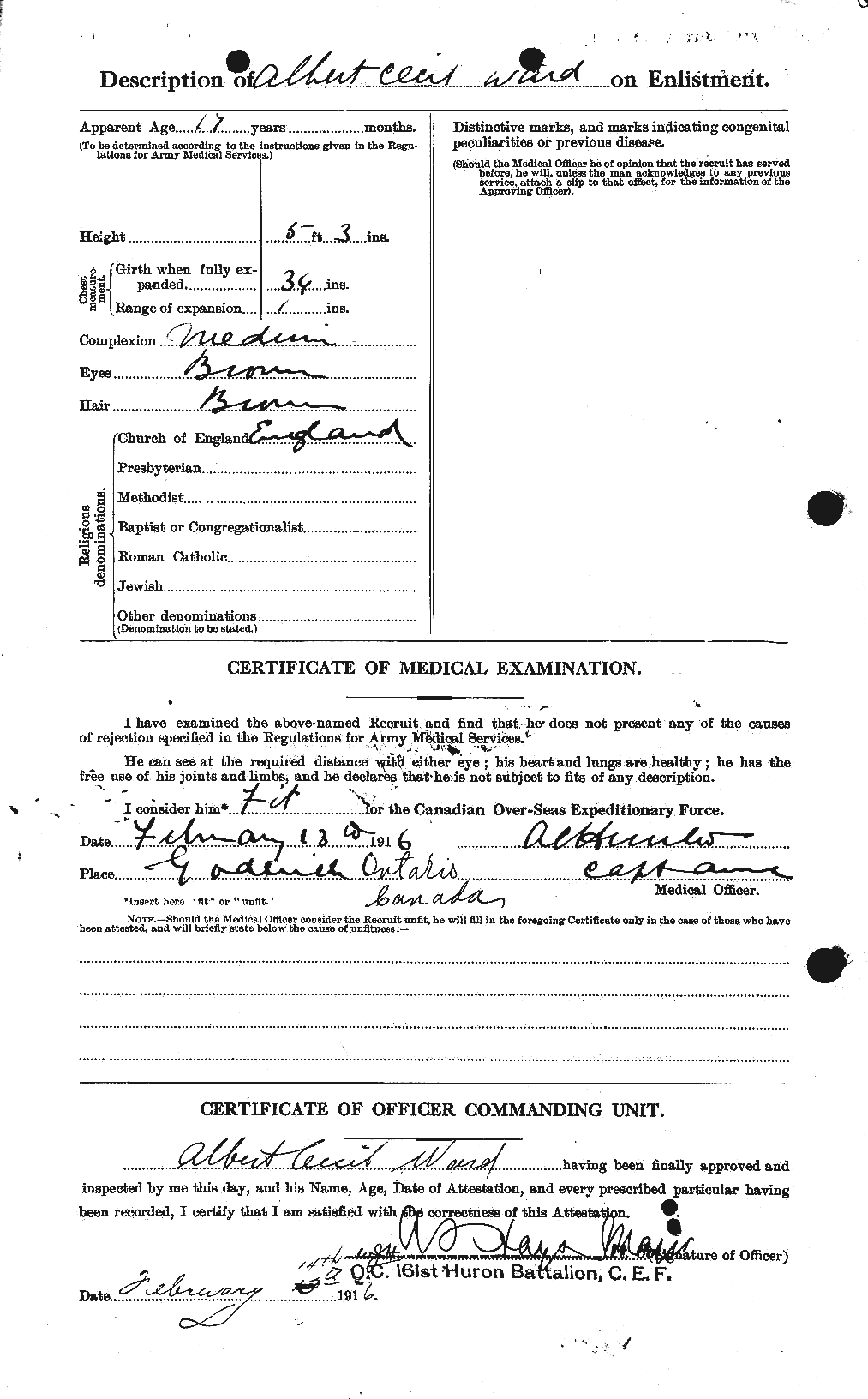 Personnel Records of the First World War - CEF 655090b
