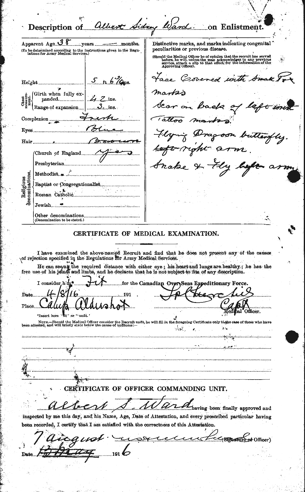 Personnel Records of the First World War - CEF 655103b