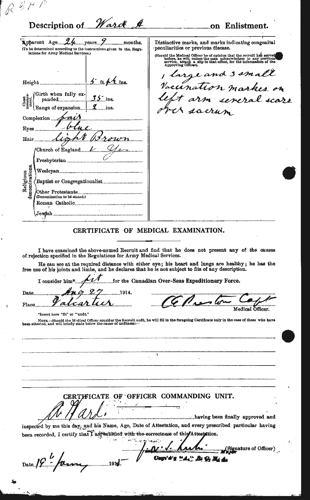 Personnel Records of the First World War - CEF 655119b