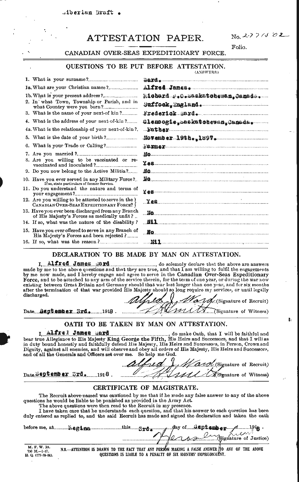 Personnel Records of the First World War - CEF 655123a