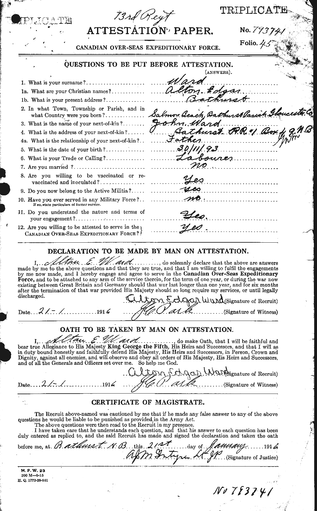 Personnel Records of the First World War - CEF 655132a